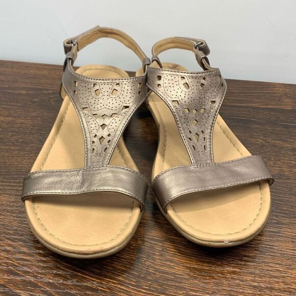 Naturalizer Windham leather metallic sandal women’s size 10M - Picture 5 of 9